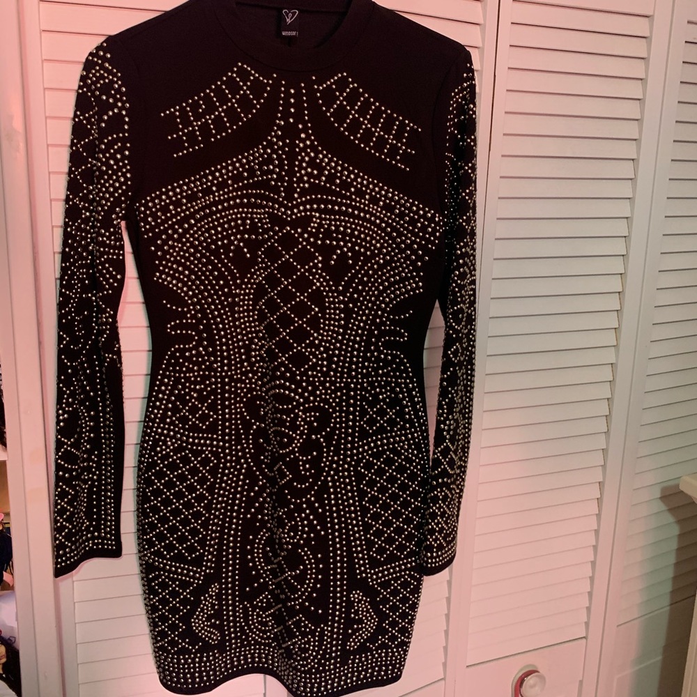 Studded Mini Dress
